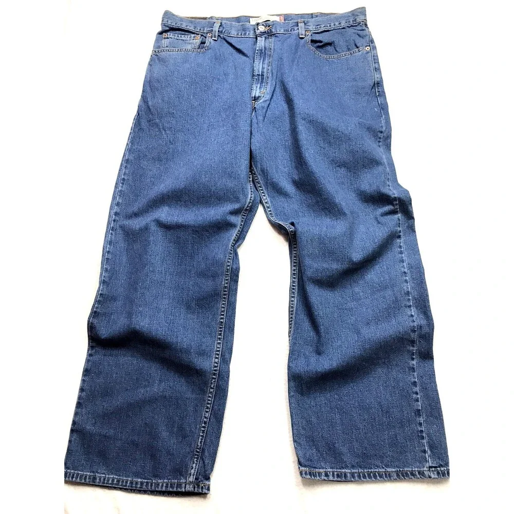 NWT LEVIS 569 Jean Men 40X30 Loose Straight 2008 NOS Medium Wash Wide Leg